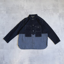 Load image into Gallery viewer, NIGEL CABOURN　UTILITY SHIRT TYPE2 　10oz DENIM　インディゴ　シャツ　大きいサイズ　メンズ　テングストア大阪
