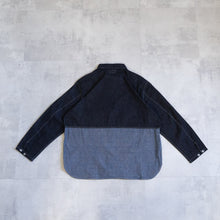 Load image into Gallery viewer, NIGEL CABOURN　UTILITY SHIRT TYPE2 　10oz DENIM　インディゴ　シャツ　大きいサイズ　メンズ　テングストア大阪
