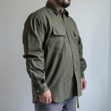 Load image into Gallery viewer, FUJITO　A/W FATIGUE SHIRT　カーキ　大きいサイズ　メンズ　シャツ　テングストア大阪
