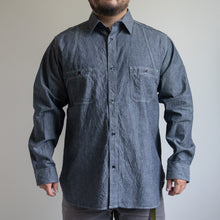 Load image into Gallery viewer, NIGEL CABOURN　NEW MEDICAL SHIRT　インディゴ　シャツ　大きいサイズ　メンズ　テングストア大阪
