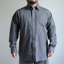 画像をギャラリービューアに読み込む, NIGEL CABOURN　NEW MEDICAL SHIRT　チャコールグレイ　シャツ　大きいサイズ　メンズ　テングストア大阪
