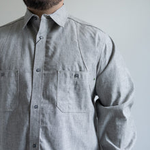 画像をギャラリービューアに読み込む, NIGEL CABOURN　NEW MEDICAL SHIRT　インディゴ　シャツ　大きいサイズ　メンズ　テングストア大阪
