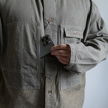 Load image into Gallery viewer, NIGEL CABOURN　UTILITY SHIRT TYPE2 　10oz DENIM　グリーン　シャツ　大きいサイズ　メンズ　テングストア大阪
