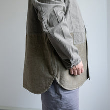 Load image into Gallery viewer, NIGEL CABOURN　UTILITY SHIRT TYPE2 　10oz DENIM　グリーン　シャツ　大きいサイズ　メンズ　テングストア大阪
