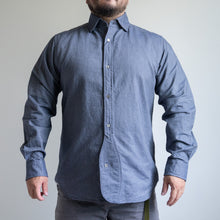 Load image into Gallery viewer, NIGEL CABOURN　BRITISH OFFICERS SHIRT　ネイビー　シャツ　大きいサイズ　メンズ　テングストア大阪
