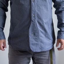 Load image into Gallery viewer, NIGEL CABOURN　BRITISH OFFICERS SHIRT　ネイビー　シャツ　大きいサイズ　メンズ　テングストア大阪
