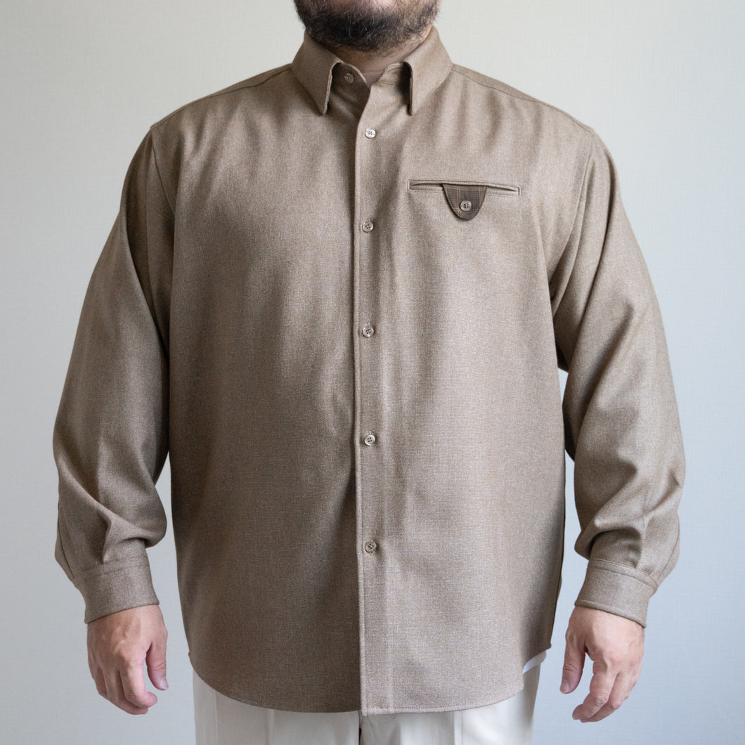 A/E Flap Pocket Shirts -Camel-