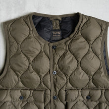 画像をギャラリービューアに読み込む, MILITARY CREW NECK W POCKET DOWN VEST SOFT SHELL- OLIVE -
