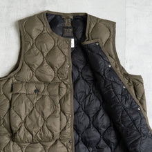 画像をギャラリービューアに読み込む, MILITARY CREW NECK W POCKET DOWN VEST SOFT SHELL- OLIVE -
