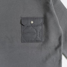 画像をギャラリービューアに読み込む, NON DOWN MILITARY CREW KNIT - CHARCOAL -
