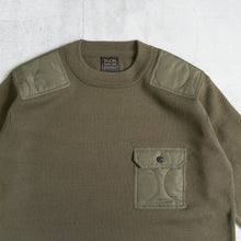 画像をギャラリービューアに読み込む, NON DOWN MILITARY CREW KNIT - D.OLIVE -
