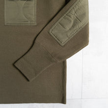 画像をギャラリービューアに読み込む, NON DOWN MILITARY CREW KNIT - D.OLIVE -
