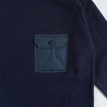 画像をギャラリービューアに読み込む, NON DOWN MILITARY CREW KNIT - D.NAVY -
