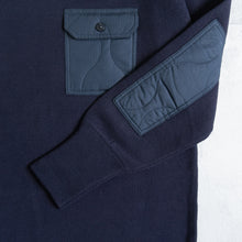 画像をギャラリービューアに読み込む, NON DOWN MILITARY CREW KNIT - D.NAVY -
