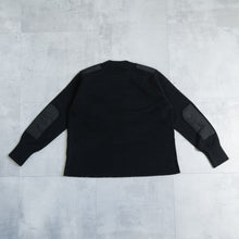 画像をギャラリービューアに読み込む, NON DOWN MILITARY CREW KNIT - BLACK -
