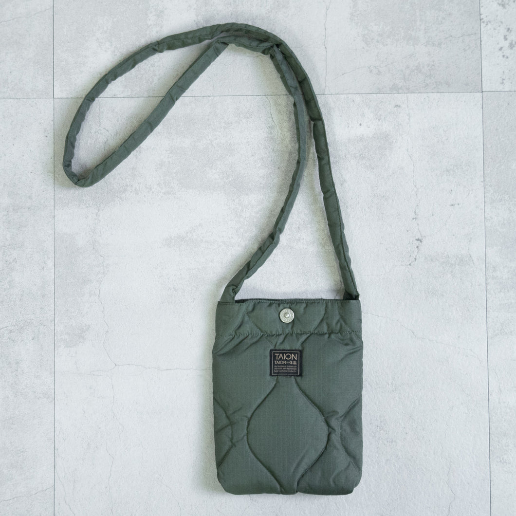 MILITARY CROSSBODY DOWN BAG - OLIVE -