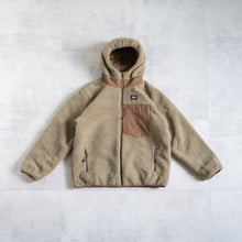 画像をギャラリービューアに読み込む, MOUNTAIN REVERSIBLE DOWN  BOA HOODIE-L.BROWN×BEIGE-
