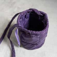 画像をギャラリービューアに読み込む, DRAWSTRING DOWN BAG - D.PURPLE -
