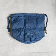 画像をギャラリービューアに読み込む, DRAWSTRING DOWN BAG - D.BLUE -
