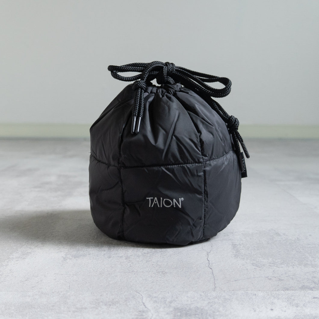 DRAWSTRING DOWN BAG - BLACK -