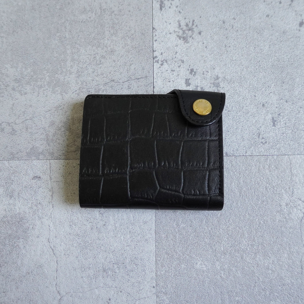 Embossing Mini Wallet -Black-