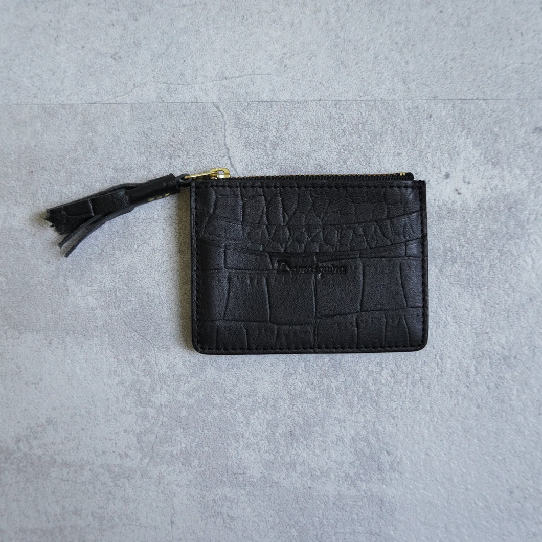 Embossing Minimum Wallet -Black-