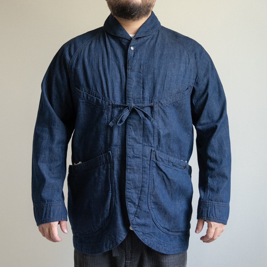 LIGHT OZ DENIM FIELD COVERALL - INDIGO -