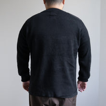 画像をギャラリービューアに読み込む, NON DOWN MILITARY CREW KNIT - BLACK -
