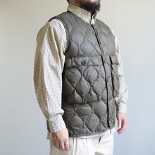 画像をギャラリービューアに読み込む, MILITARY CREW NECK W POCKET DOWN VEST SOFT SHELL- OLIVE -
