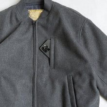 画像をギャラリービューアに読み込む, MELTON MA-1 JACKET  - GRAY -
