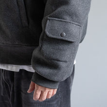 画像をギャラリービューアに読み込む, MELTON MA-1 JACKET  - GRAY -
