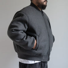 画像をギャラリービューアに読み込む, MELTON MA-1 JACKET  - GRAY -
