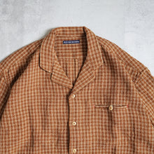 Load image into Gallery viewer, Handwoven Sashiko Foreman Shirts --camel-
