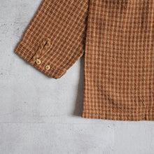 Load image into Gallery viewer, Handwoven Sashiko Foreman Shirts --camel-
