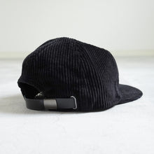 Load image into Gallery viewer, Corduroy 5panel Cap -Black-
