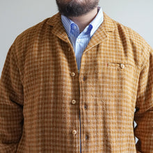 Load image into Gallery viewer, Handwoven Sashiko Foreman Shirts --camel-
