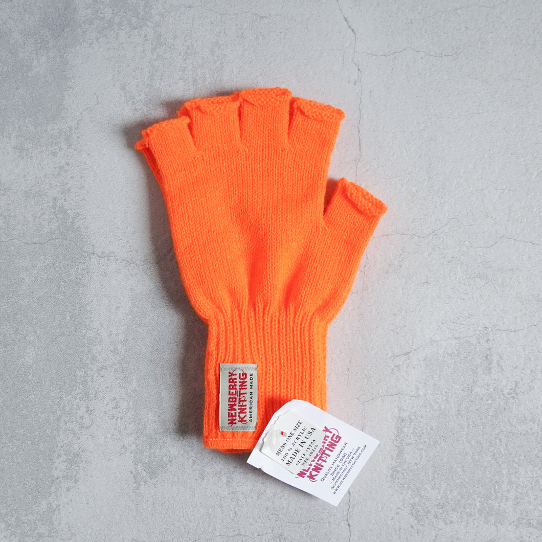 Fingerless glove -orange-