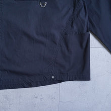 Load image into Gallery viewer, Side Pocket Heavy Sheeting Shirts -navy-
