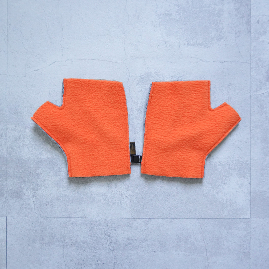 FLEECE R/GLOVE - BEIGE×ORANGE -