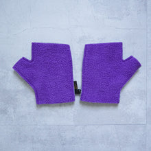 Load image into Gallery viewer, Fleece R/Glove -lt.gy x Purple-
