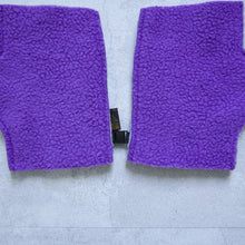 Load image into Gallery viewer, Fleece R/Glove -lt.gy x Purple-
