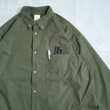 Load image into Gallery viewer, Side Pocket Heavy Sheeting Shirts - Khaki-
