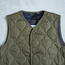 Load image into Gallery viewer, MILITARY V Neck Button Down Vest -Dark Olive-
