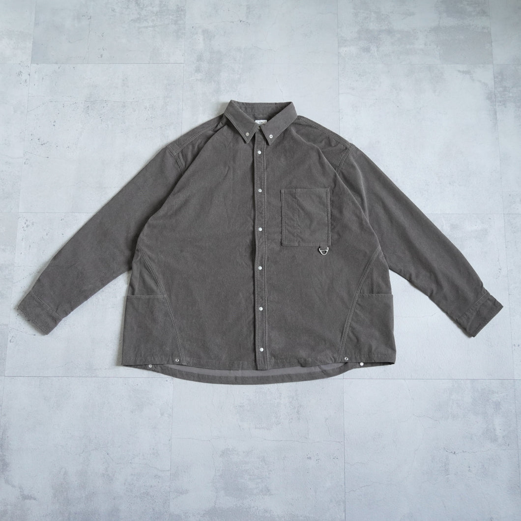 Side Pocket Corduroy Shirts -GRAYGE-