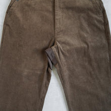 Load image into Gallery viewer, Courduroy Wide Tapered Pants -BROWN-
