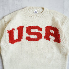 Load image into Gallery viewer, USA Hand Knit Crew -White-
