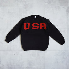 Load image into Gallery viewer, USA Hand Knit Crew -Black-
