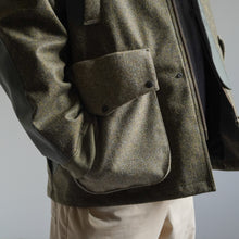 画像をギャラリービューアに読み込む, MOON TWEED 3 LAYERED JACKET - OLIVE × GREEN -
