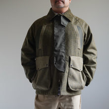 画像をギャラリービューアに読み込む, MOON TWEED 3 LAYERED JACKET - OLIVE × GREEN -
