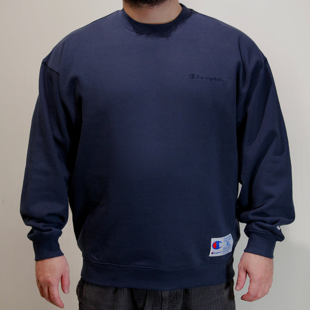 CHAMPION - CREW NECK SWEATSHIRT - NAVY -